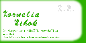 kornelia mihok business card